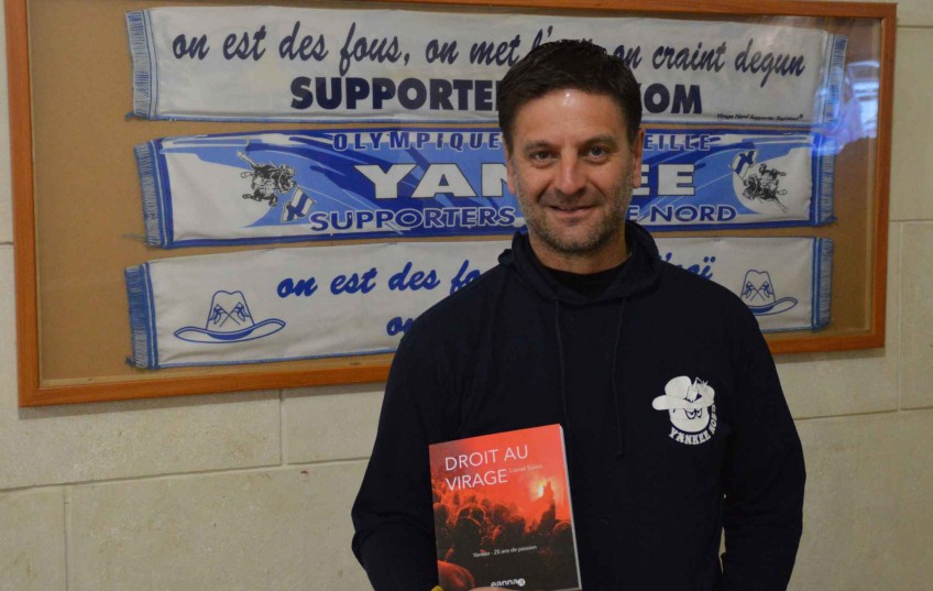 Droit au virage, lionel tonini, tonini, 25 ans de passion, yankee nord, virage nord, stade vélodrome, génération sup mag, ultras, supporters, la buvette, la buvette de gustave