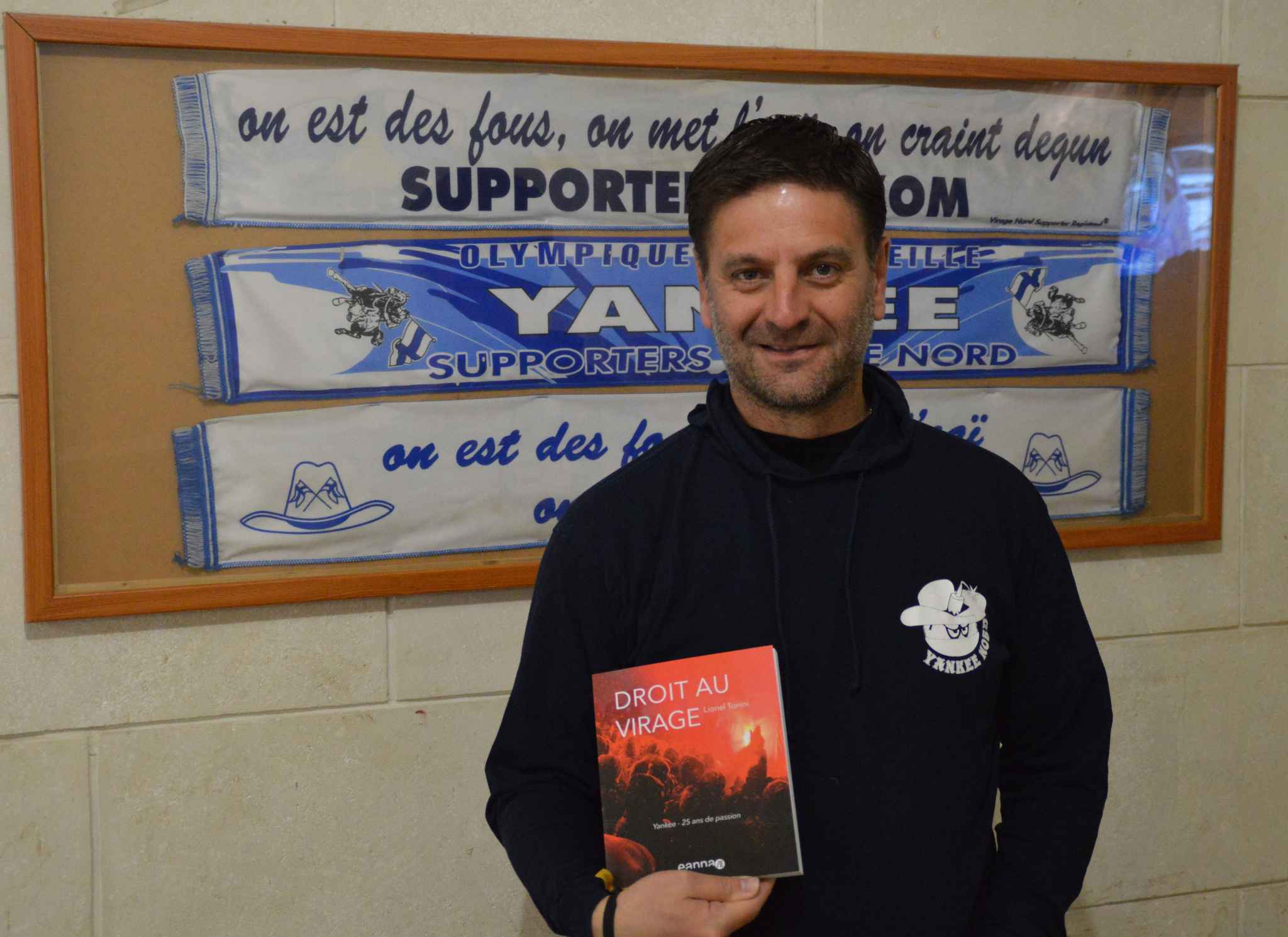 Droit au virage, lionel tonini, tonini, 25 ans de passion, yankee nord, virage nord, stade vélodrome, génération sup mag, ultras, supporters, la buvette, la buvette de gustave