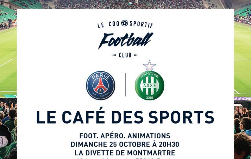 la divette, la divette de montmartre, serge, saint etienne, asse, allez les verts, PSG ASSE, PSG, le coq sportif, le café des sports, le coq sportif football club