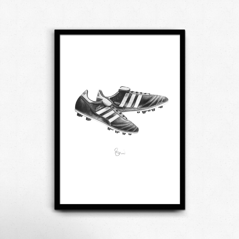 steph morris, manchester, adidas predator, adidas pencil, pencil art, nike mercurial, culture foot, la buvette, gustave le populaire, dorian beaune